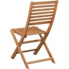 Lot de 4 chaises de jardin pliantes - EDEN - Bois Eucalyptus FSC - 57,5 x 46,...