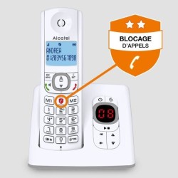 Téléphone sans fil - ALCATEL - F530 Voice - Répondeur, blocage d'appels, main...