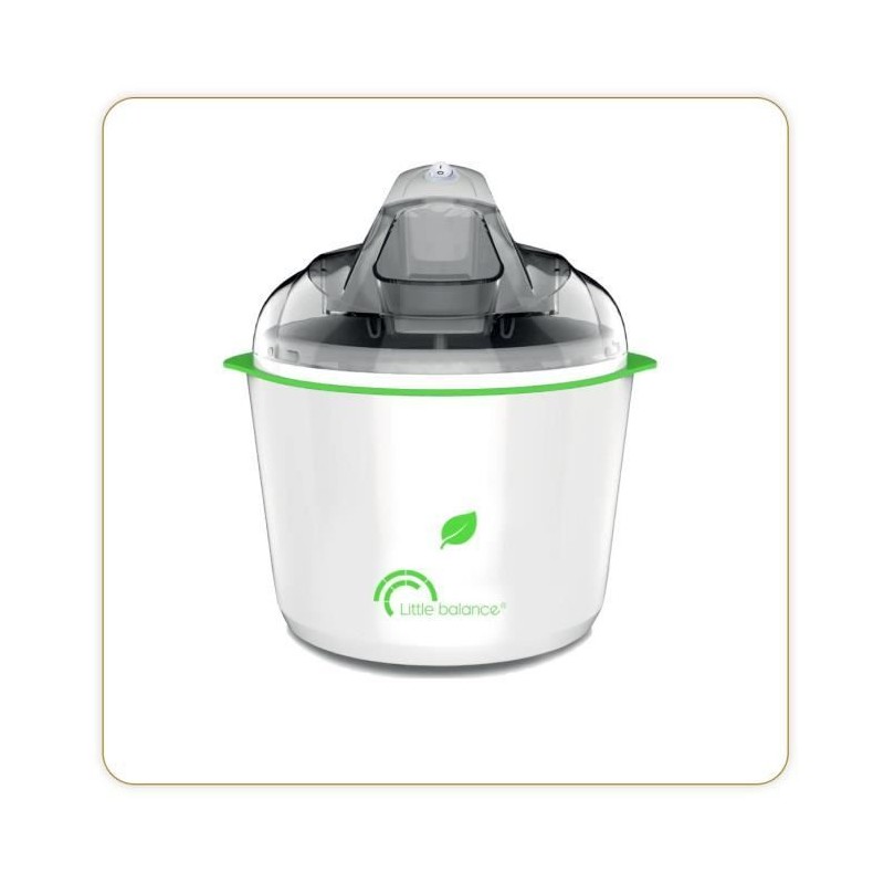 Sorbetiere LITTLE BALANCE - Happy Sorbets - Capacité 1,5L - Préparation rapid...