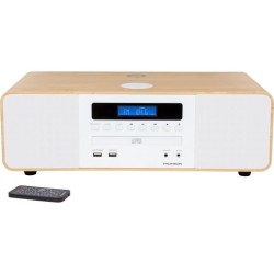 Chaîne compacte Bluetooth - THOMSON - Blanche/Induction - Radio FM/CD/MP3/USB...