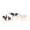 Figurines Mes Premiers Animaux de la Ferme, Coffret de 4 animaux,