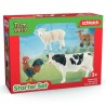 Figurines Mes Premiers Animaux de la Ferme, Coffret de 4 animaux,
