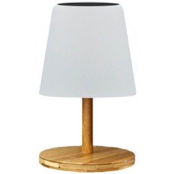 Lampe de table solaire et rechargeable - LUMISKY - STANDY MINI WOOD SOLAR - H...
