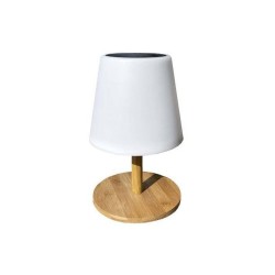 Lampe de table solaire et rechargeable - LUMISKY - STANDY MINI WOOD SOLAR - H...