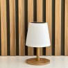 Lampe de table solaire et rechargeable - LUMISKY - STANDY MINI WOOD SOLAR - H...