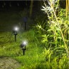Doubles spots solaires 2 en 1 a piquer ou a fixer - LUMISKY - ROUNDY - H27 cm...