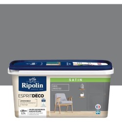 RIPOLIN Peinture Couleur Satin Ultra Couvrante pour Cuisine, Chambre, Salon, ...