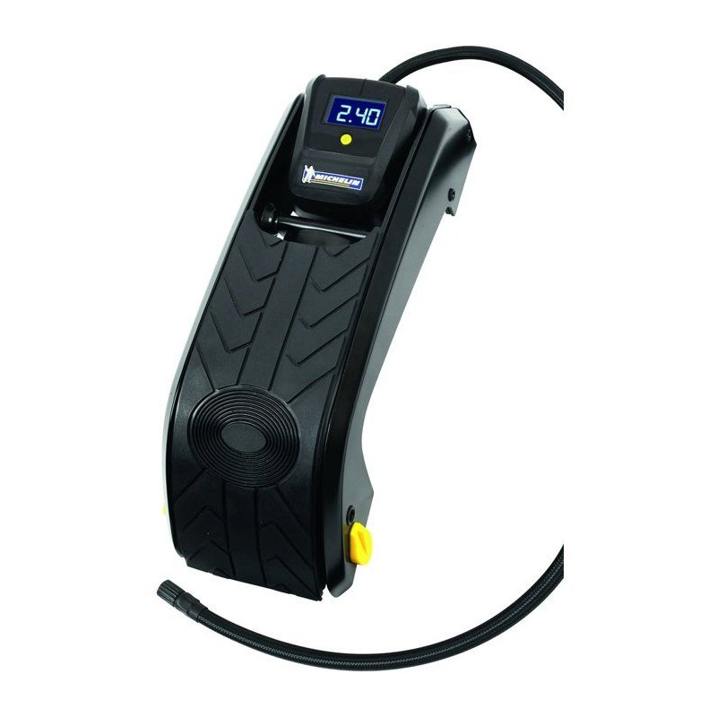 Pompe a pied a manometre digital - MICHELIN - Précision 0.05 bars jusqu'a 7 b...