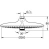 GROHE - Douche de tete Vitalio Joy 260 - 3 jets - chromé - raccords filetés 1...