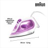Fer Vapeur BRAUN SI3030PU - TexStyle - Systeme anti-tartre - débit