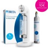 Machine a soda BRITA - SodaONE Blanche - 1 Bouteille 1L et 1 Cylindre de CO2 ...