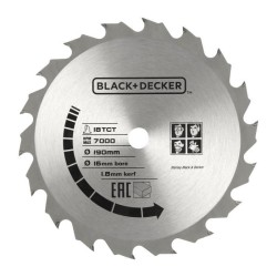 Scie circulaire filaire - BLACK+DECKER - CS1250LA-QS - 1250W - profondeur de ...
