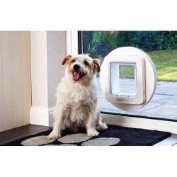 SUREFLAP Grande chatiere a puce électronique - Blanc -  178 mm x 170 mm (Mémo...