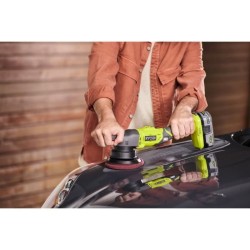 RYOBI - Polisseuse 18V ONE+ - diametre oscillation 8 mm - patin 125 mm + 3 pa...