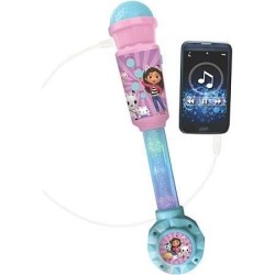 Microphone Gabby et la maison magique avec tube lumineux, enceinte (entrée au...