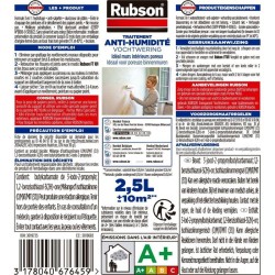 Revetement d'étanchéité - RUBSON - Waterproof - Traitement murs humides - Mur...