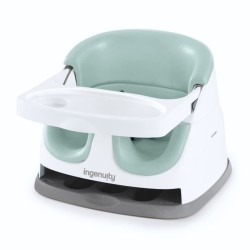INGENUITY Réhausseur de chaise bébé enfant de 6 mois a 3 ans, Base 2 en 1 Bru...