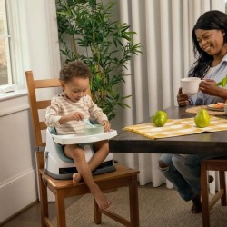 INGENUITY Réhausseur de chaise bébé enfant de 6 mois a 3 ans, Base 2 en 1 Bru...