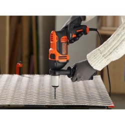 Perceuse a percussion filaire - 850W -BLACK+DECKER - BEH850-QS - avec 6 mecges