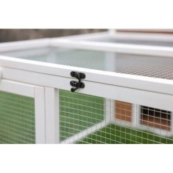 KERBL - Enclos d'extérieur petits animaux -  132 x 102 x 59 cm - Maison intég...