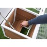 KERBL - Enclos d'extérieur petits animaux -  132 x 102 x 59 cm - Maison intég...