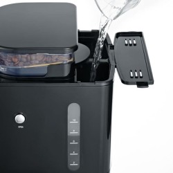SEVERIN 4810 Cafetiere filtre avec broyeur intégré - Noir et inox - 1000W - 1...