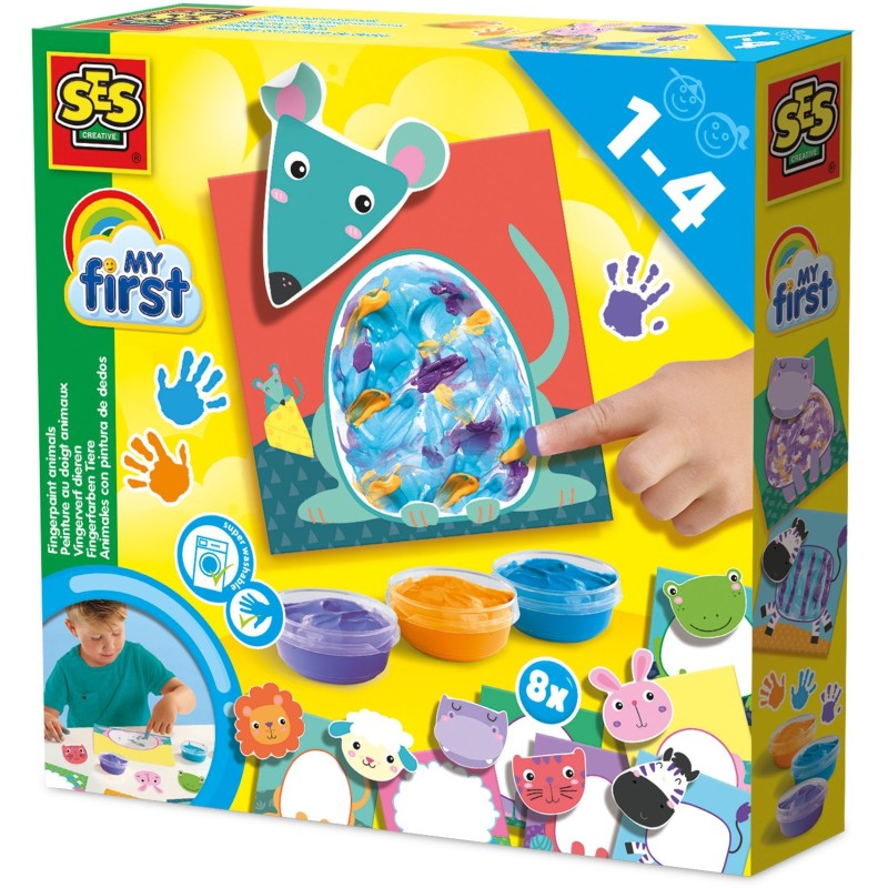 Kit peinture au doigt - SES CREATIVE - My First - Animaux - Arts