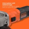 Meuleuse d'angle filaire - BLACK+DECKER - BEG010-QS - 710W - 115mm