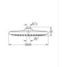 Douche de tete ronde - GROHE Vitalio Start 250 - 1 jet - 250 mm - Chromé - Ec...