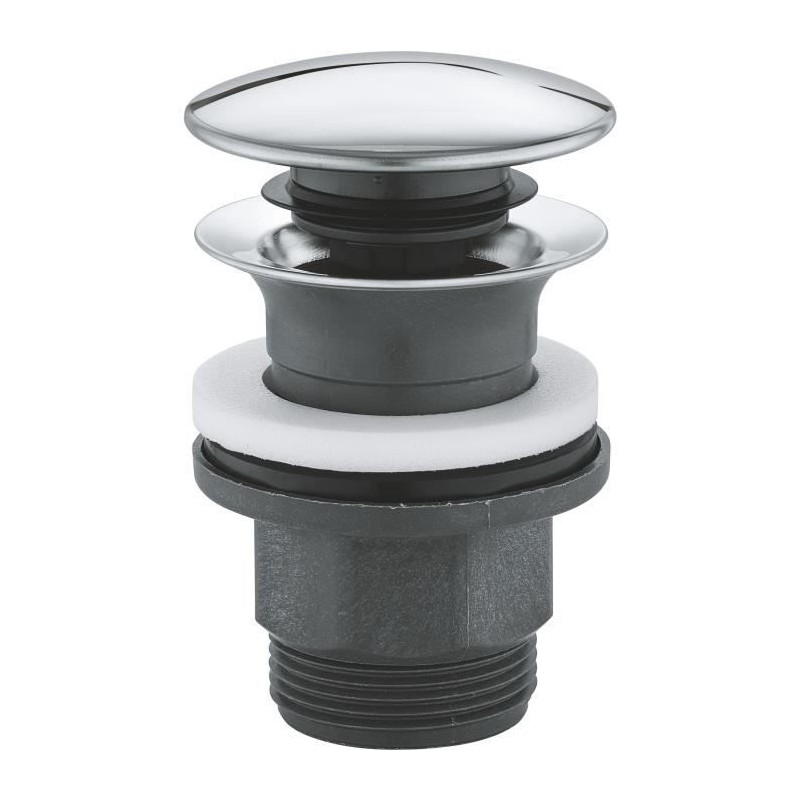 Bonde clic clac - GROHE - Diametre serrage vasque 63 mm - Matiere métal - Chr...