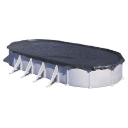 GRE - Bâche d'hivernage  pour piscine tubulaire hors-sol ovale 5x3m - Polyéth...