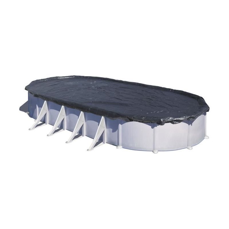 GRE - Bâche d'hivernage  pour piscine tubulaire hors-sol ovale 5x3m - Polyéth...