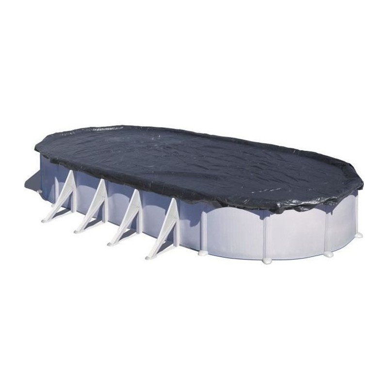 GRE - Bâche d'hivernage  pour piscine tubulaire hors-sol ovale 7,3 x 3,75 m -...