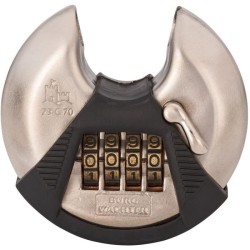 Cadenas cylindrique - BURG WACHTER - 23 C 70 SB - Acier inoxydable 70 mm, ouv...