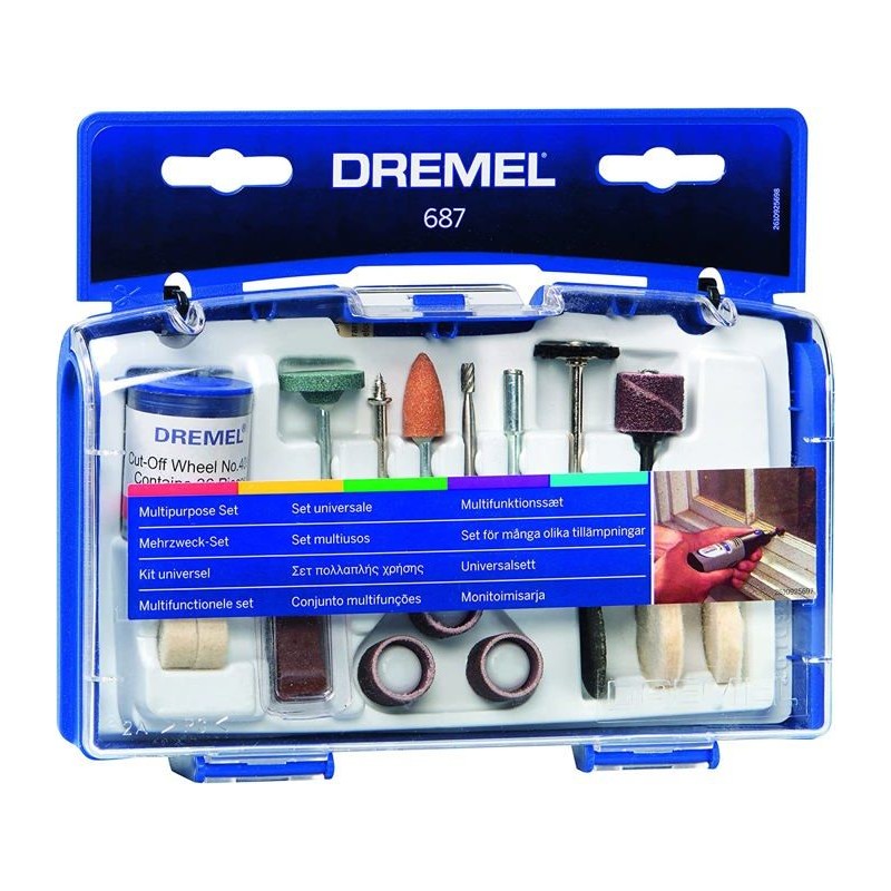 DREMEL Kit pour travaux généraux de 52 pieces 687