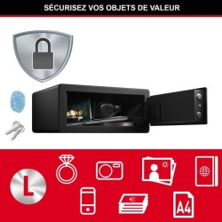Master Lock LX110BEURHRO Coffre-fort biométrique pour protéger les biens de v...