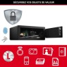 Master Lock LX110BEURHRO Coffre-fort biométrique pour protéger les biens de v...