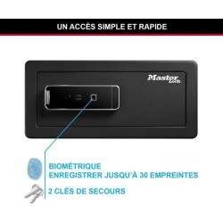 Master Lock LX110BEURHRO Coffre-fort biométrique pour protéger les biens de v...