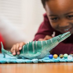 Figurine Mosasaurus, avec détails réalistes et mâchoire mobile,