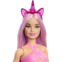 Barbie-Poupées Licorne avec cheveux fantaisie et tenues effet dégradé