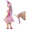 Barbie-Poupées Licorne avec cheveux fantaisie et tenues effet dégradé