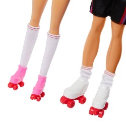 Barbie-Fashionistas-Coffret poupées et accessoires patins à roulettes