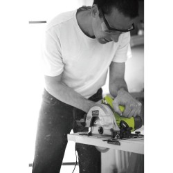 RYOBI - Scie circulaire 1 400 W - 1 lame diam. 190 mm 20 dents, 1 guide paral...