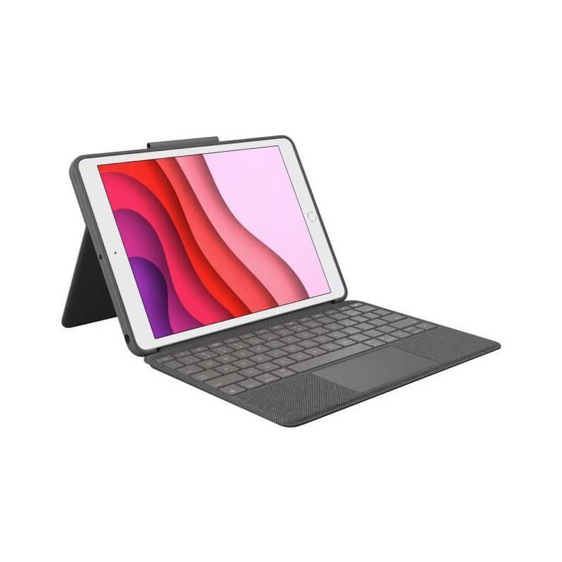 Etui clavier - Logitech - Combo Touch - AZERTY - Pour iPad 9eme génération, 8...