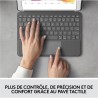 Etui clavier - Logitech - Combo Touch - AZERTY - Pour iPad 9eme génération, 8...