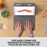 Etui clavier - Logitech - Combo Touch - AZERTY - Pour iPad 9eme génération, 8...