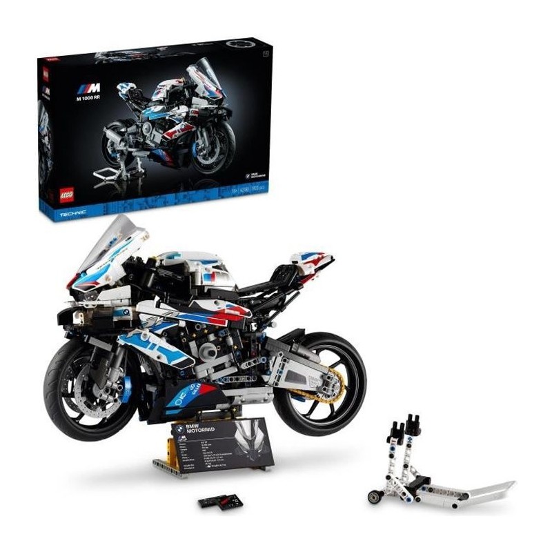LEGO Technic 42130 BMW M 1000 RR, Construction Moto BMW, Maquette Moto GP, Éc...