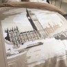 Parure de lit - TODAY - JAVA - 2 personnes - 240x220 cm - Coton - Imprimé Lon...