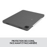 Etui clavier - Logitech - Combo Touch - AZERTY - Pour iPad Pro 12.9 new (5e g...