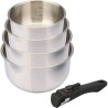 Casseroles - BAUMALU - Comete - Set 4 pieces - 14 a 20 cm - Manche amovible
